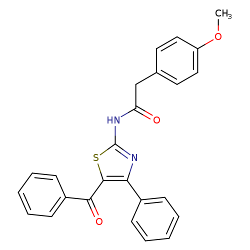 N-(5-benzoyl-4-phenyl-1,3-thiazol-2-yl)-2-(4-methoxyphenyl)acetamide