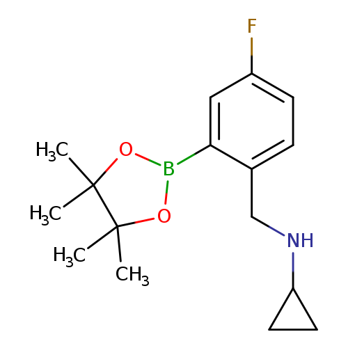 Benzenemethanamine, N-cyclopropyl-4-fluoro-2-(4,4,5,5-tetramethyl-1,3,2-dioxaborolan-2-yl)-