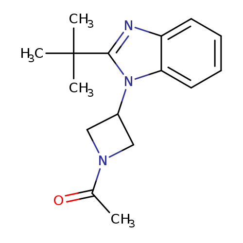 1-[3-(2-tert-butyl-1H-1,3-benzodiazol-1-yl)azetidin-1-yl]ethan-1-one