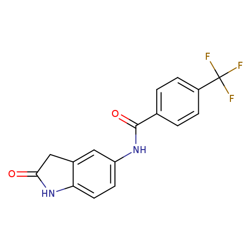 N-(2-oxo-2,3-dihydro-1H-indol-5-yl)-4-(trifluoromethyl)benzamide