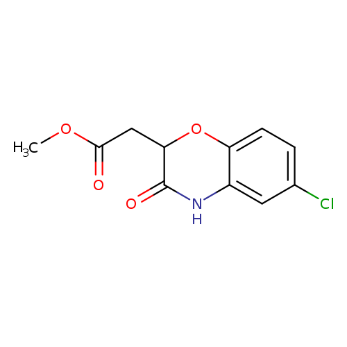 Methyl (6-chloro-2h-1,4-benzoxazin-3(4h)-one-2-yl) acetate