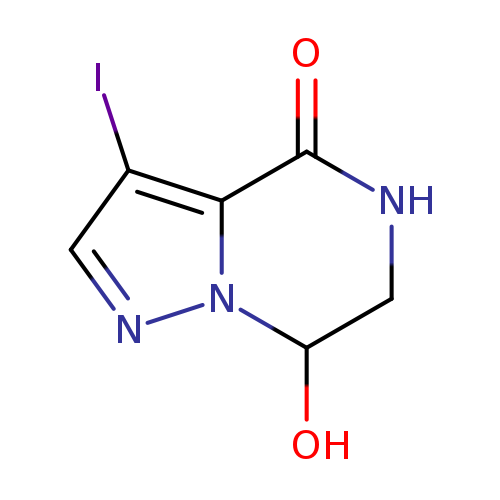 7-hydroxy-3-iodo-4H,5H,6H,7H-pyrazolo[1,5-a]pyrazin-4-one