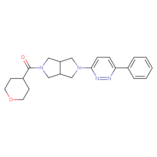 3-[5-(oxane-4-carbonyl)-octahydropyrrolo[3,4-c]pyrrol-2-yl]-6-phenylpyridazine