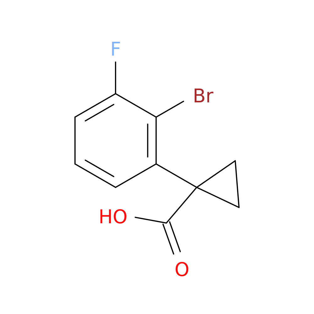 1-(2-bromo-3-fluorophenyl)cyclopropane-1-carboxylic acid