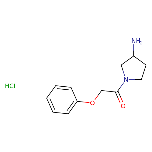 1-(3-aminopyrrolidin-1-yl)-2-phenoxyethan-1-one hydrochloride
