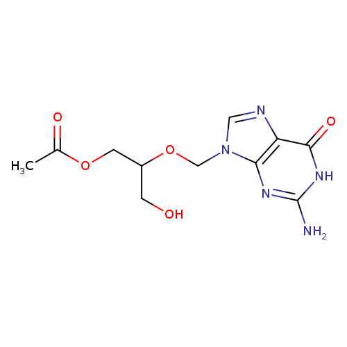 9-[[2-(acetyloxy)-1-(hydroxymethyl)ethoxy]methyl]-2-amino-1,9-dihydro-6h-purin-6-one