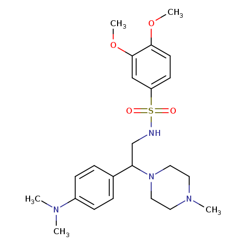 N-{2-[4-(dimethylamino)phenyl]-2-(4-methylpiperazin-1-yl)ethyl}-3,4-dimethoxybenzene-1-sulfonamide