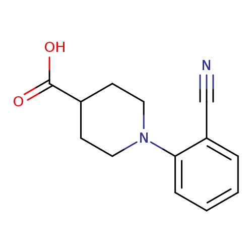 1-(2-Cyanophenyl)-4-piperidinecarboxylic acid