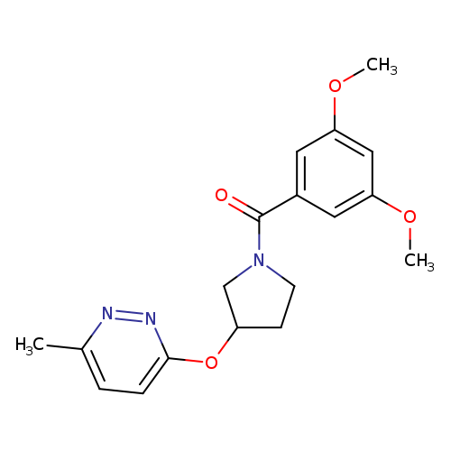 3-{[1-(3,5-dimethoxybenzoyl)pyrrolidin-3-yl]oxy}-6-methylpyridazine