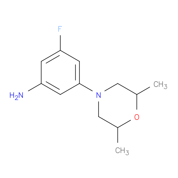 3-(2,6-dimethylmorpholin-4-yl)-5-fluoroaniline