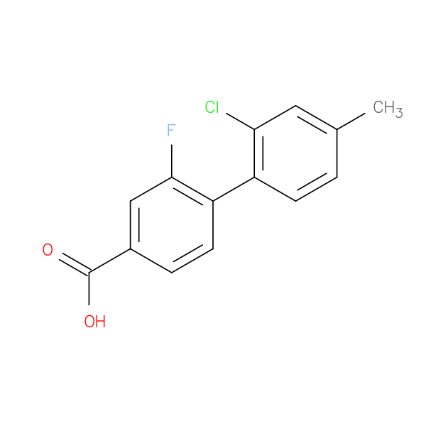 4-(2-Chloro-4-methylphenyl)-3-fluorobenzoic acid