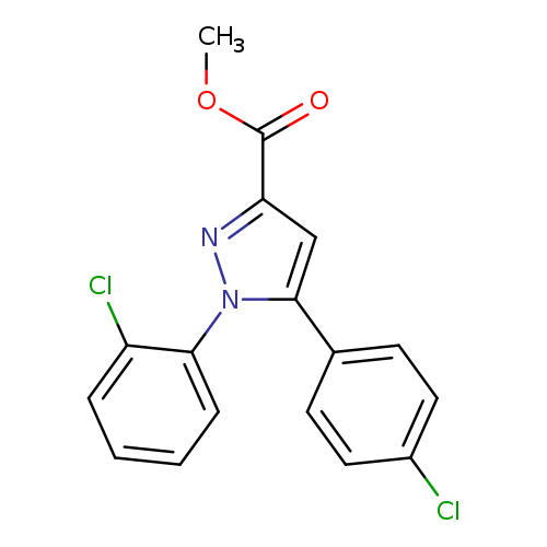 methyl 1-(2-chlorophenyl)-5-(4-chlorophenyl)-1H-pyrazole-3-carboxylate