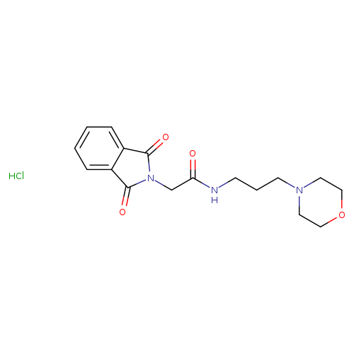 2-(1,3-dioxo-2,3-dihydro-1H-isoindol-2-yl)-N-[3-(morpholin-4-yl)propyl]acetamide hydrochloride
