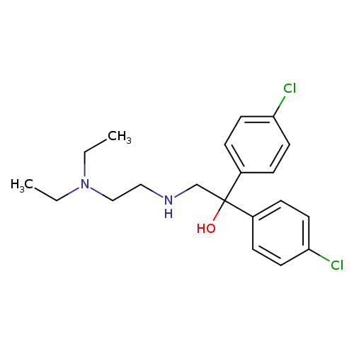 1,1-bis(4-chlorophenyl)-2-{[2-(diethylamino)ethyl]amino}ethan-1-ol