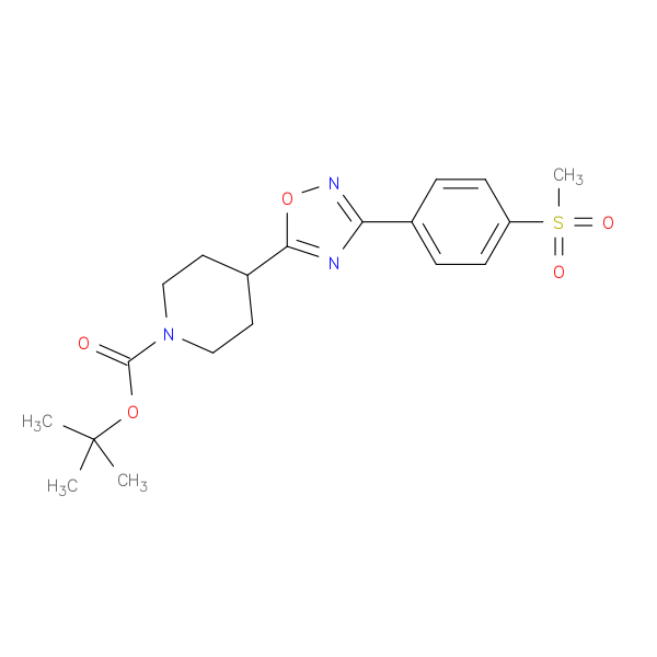 3-[4-(Methylsulfonyl)phenyl]-5-(1-boc-4-piperidyl)-1,2,4-oxadiazole