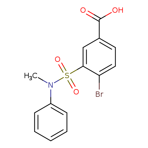 4-Bromo-3-[methyl(phenyl)sulfamoyl]benzoic acid