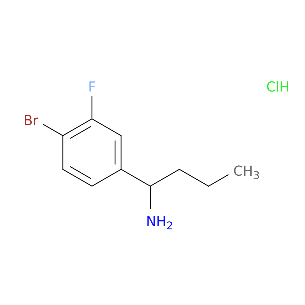 1-(4-bromo-3-fluorophenyl)butan-1-amine hydrochloride