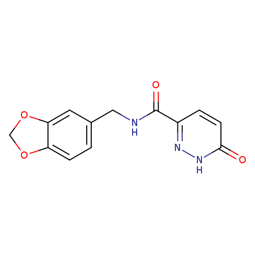 N-[(2H-1,3-benzodioxol-5-yl)methyl]-6-oxo-1,6-dihydropyridazine-3-carboxamide