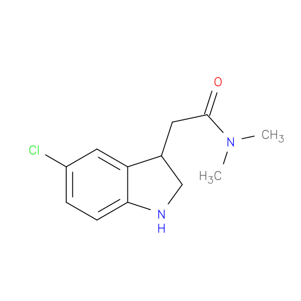 2-(5-chloro-2,3-dihydro-1H-indol-3-yl)-N,N-dimethylacetamide