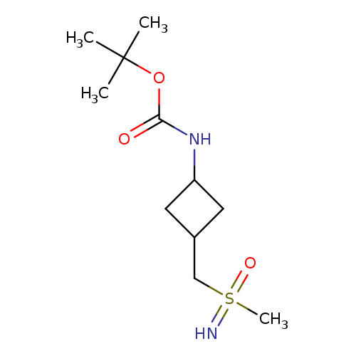 tert-butylN-(3-{[imino(methyl)oxo-lambda6-sulfanyl]methyl}cyclobutyl)carbamate,Mixtureofdiastereomers