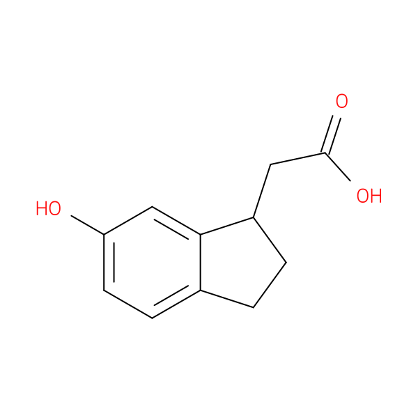2-(6-hydroxy-2,3-dihydro-1H-inden-1-yl)acetic acid