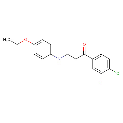1-(3,4-dichlorophenyl)-3-[(4-ethoxyphenyl)amino]propan-1-one