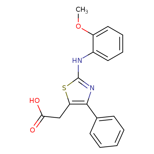 2-{2-[(2-methoxyphenyl)amino]-4-phenyl-1,3-thiazol-5-yl}acetic acid