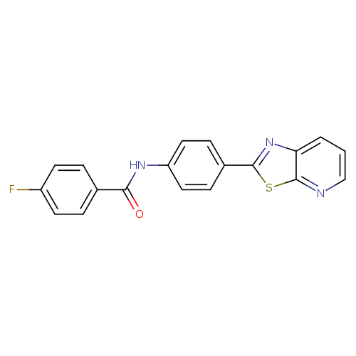 4-fluoro-N-(4-{[1,3]thiazolo[5,4-b]pyridin-2-yl}phenyl)benzamide