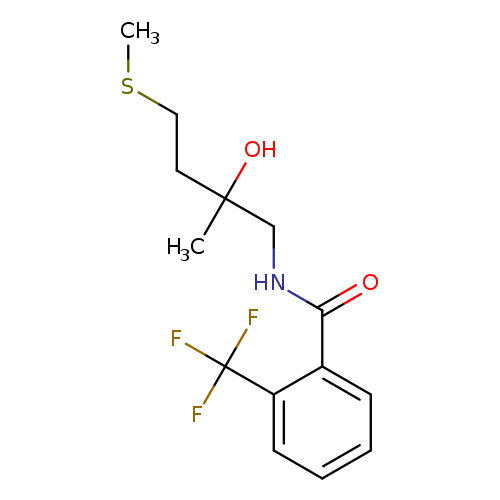N-[2-hydroxy-2-methyl-4-(methylsulfanyl)butyl]-2-(trifluoromethyl)benzamide
