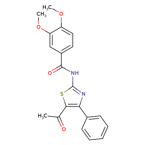 N-(5-acetyl-4-phenyl-1,3-thiazol-2-yl)-3,4-dimethoxybenzamide