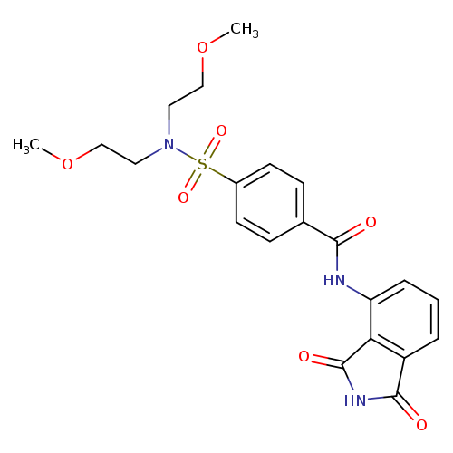 4-[bis(2-methoxyethyl)sulfamoyl]-N-(1,3-dioxo-2,3-dihydro-1H-isoindol-4-yl)benzamide