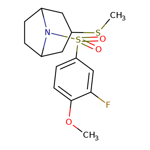 8-(3-fluoro-4-methoxybenzenesulfonyl)-3-(methylsulfanyl)-8-azabicyclo[3.2.1]octane