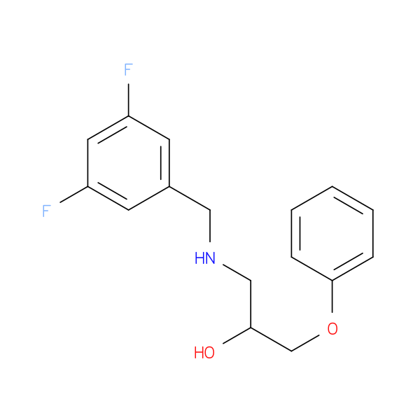 1-{[(3,5-difluorophenyl)methyl]amino}-3-phenoxypropan-2-ol