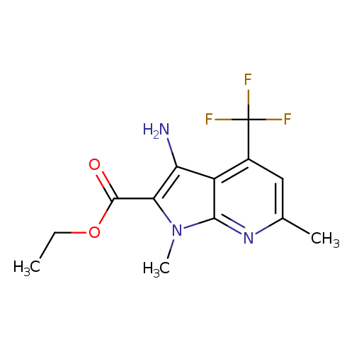 Ethyl 3-amino-1,6-dimethyl-4-(trifluoromethyl)-1H-pyrrolo[2,3-b]pyridine-2-carboxylate