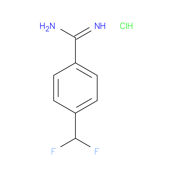 4-(difluoromethyl)benzene-1-carboximidamide hydrochloride