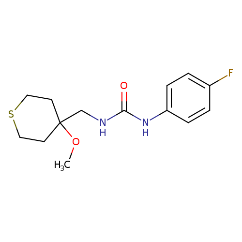 1-(4-fluorophenyl)-3-[(4-methoxythian-4-yl)methyl]urea