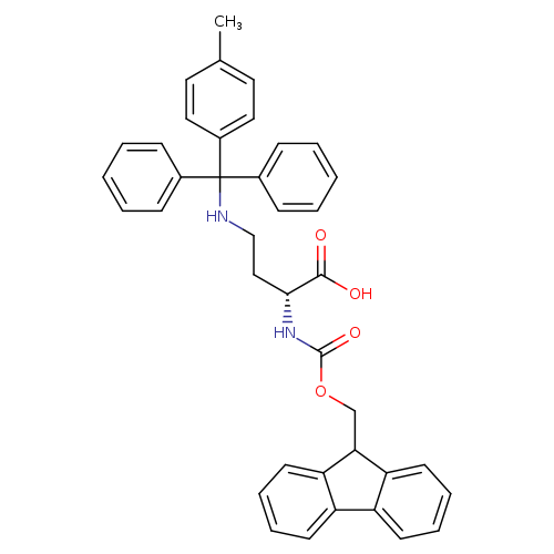 Butanoic acid, 2-[[(9H-fluoren-9-ylmethoxy)carbonyl]amino]-4-[[(4-methylphenyl)diphenylmethyl]amino]-, (2R)-