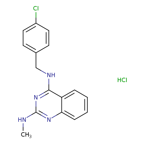 N4-[(4-chlorophenyl)methyl]-N2-methylquinazoline-2,4-diamine hydrochloride