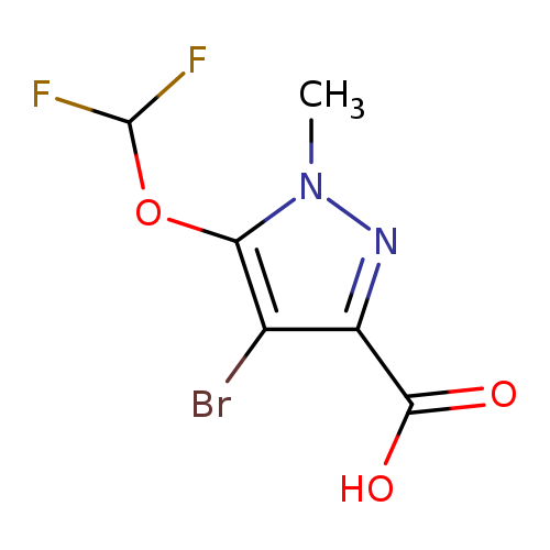 4-Bromo-5-(difluoromethoxy)-1-methyl-1H-pyrazole-3-carboxylic acid