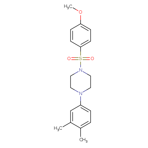 1-(3,4-dimethylphenyl)-4-(4-methoxybenzenesulfonyl)piperazine