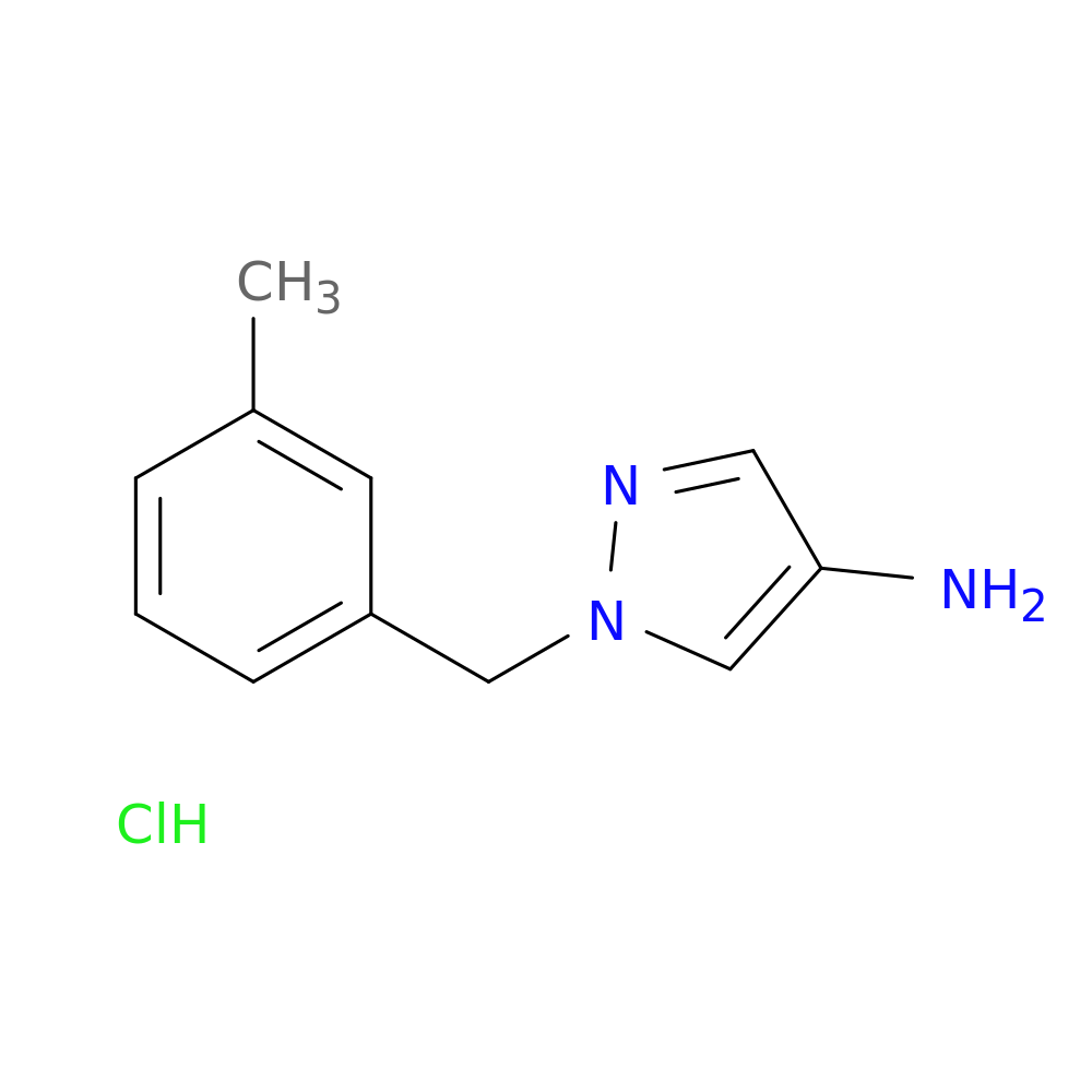 1-[(3-methylphenyl)methyl]-1H-pyrazol-4-amine hydrochloride