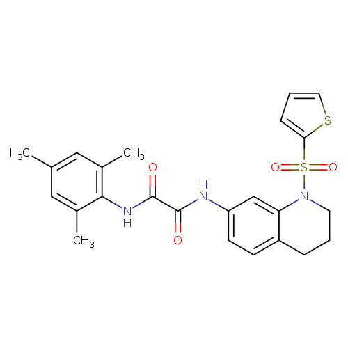 N-[1-(thiophene-2-sulfonyl)-1,2,3,4-tetrahydroquinolin-7-yl]-N'-(2,4,6-trimethylphenyl)ethanediamide