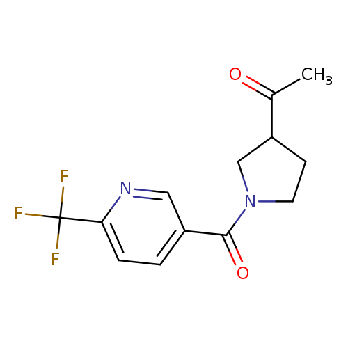 1-{1-[6-(trifluoromethyl)pyridine-3-carbonyl]pyrrolidin-3-yl}ethan-1-one