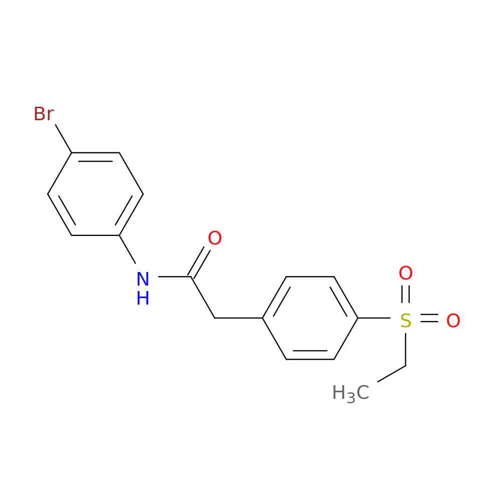 N-(4-bromophenyl)-2-[4-(ethanesulfonyl)phenyl]acetamide