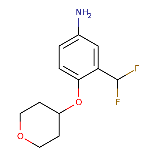 3-(Difluoromethyl)-4-(oxan-4-yloxy)aniline