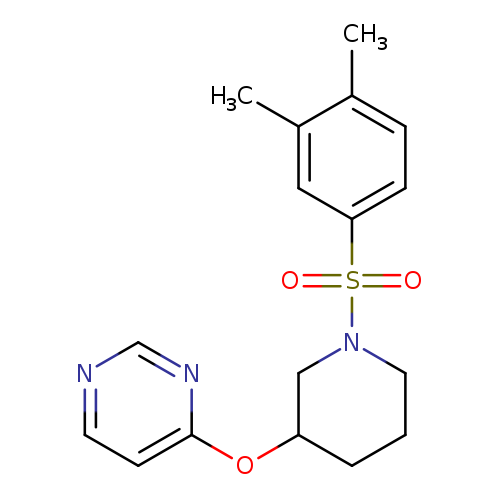 4-{[1-(3,4-dimethylbenzenesulfonyl)piperidin-3-yl]oxy}pyrimidine
