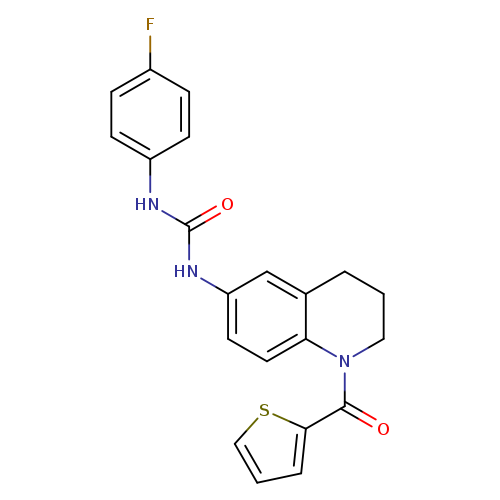 1-(4-fluorophenyl)-3-[1-(thiophene-2-carbonyl)-1,2,3,4-tetrahydroquinolin-6-yl]urea