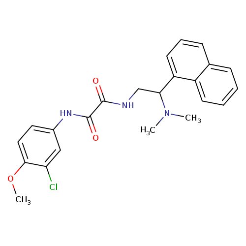N'-(3-chloro-4-methoxyphenyl)-N-[2-(dimethylamino)-2-(naphthalen-1-yl)ethyl]ethanediamide