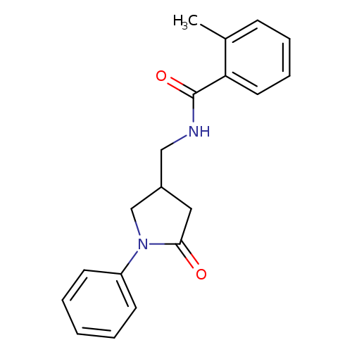 2-methyl-N-[(5-oxo-1-phenylpyrrolidin-3-yl)methyl]benzamide