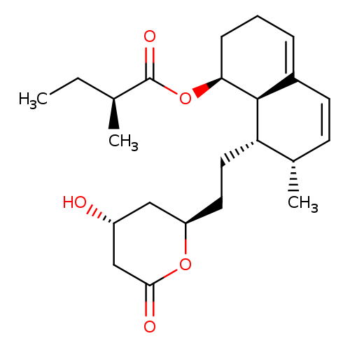 Butanoic acid, 2-methyl-, (1S,7S,8S,8aR)-1,2,3,7,8,8a-hexahydro-7-methyl-8-[2-[(2R,4R)-tetrahydro-4-hydroxy-6-oxo-2H-pyran-2-yl]ethyl]-1-naphthalenyl ester, (2S)-